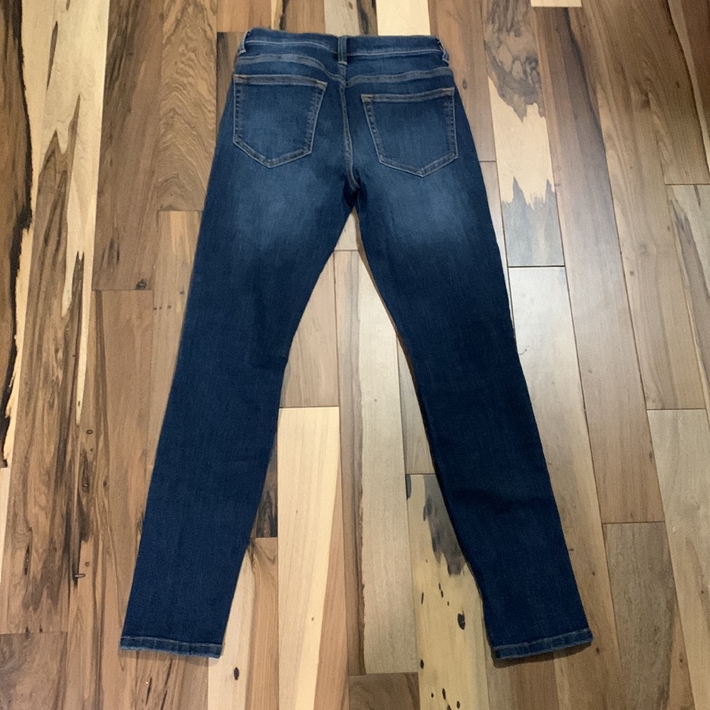 Harper Jeans Size 25 Skinny Distressed Dark Wash - Picture 2 of 8